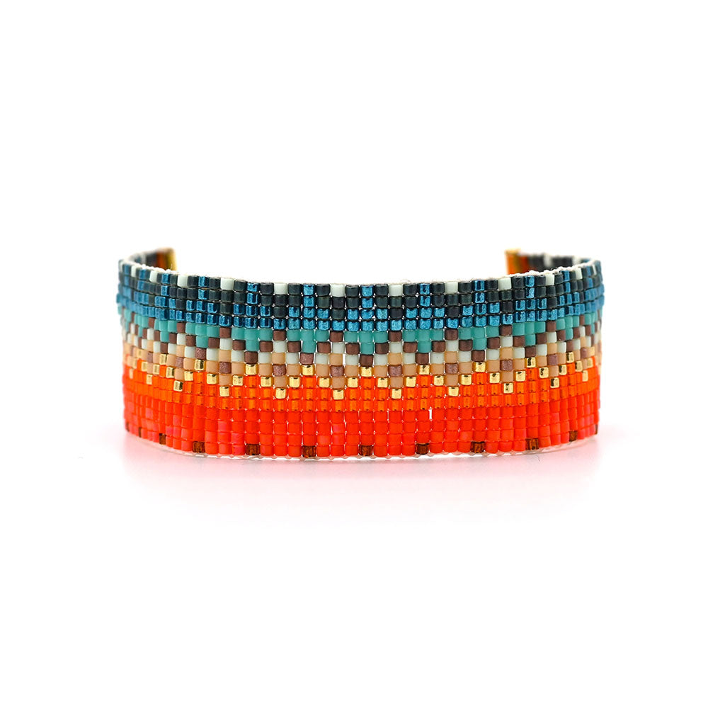 Naronna handmade woven Remi Bracelet with colourful pattern