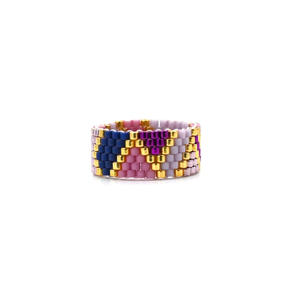 Naronna handmade woven Remy Bracelet with colourful pattern