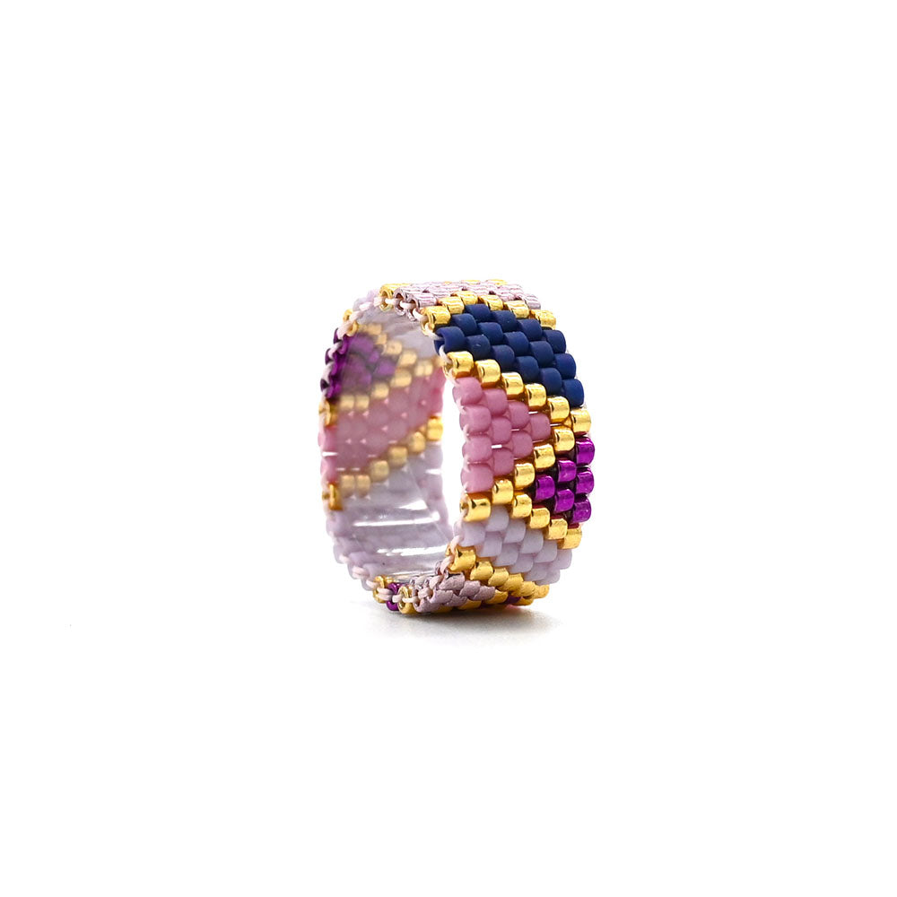 Naronna handmade woven Remy Bracelet with colourful pattern