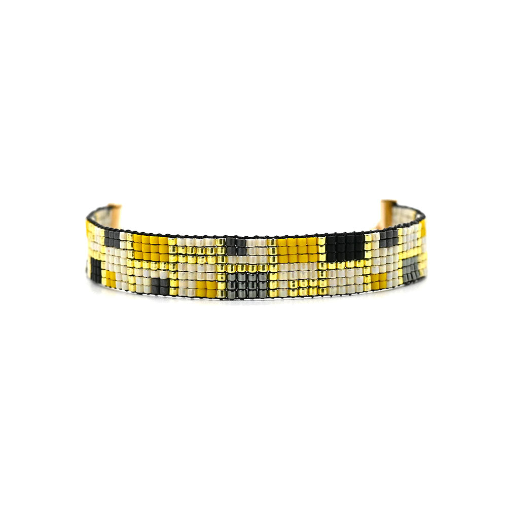 Naronna handmade woven Salma Bracelet with colourful pattern