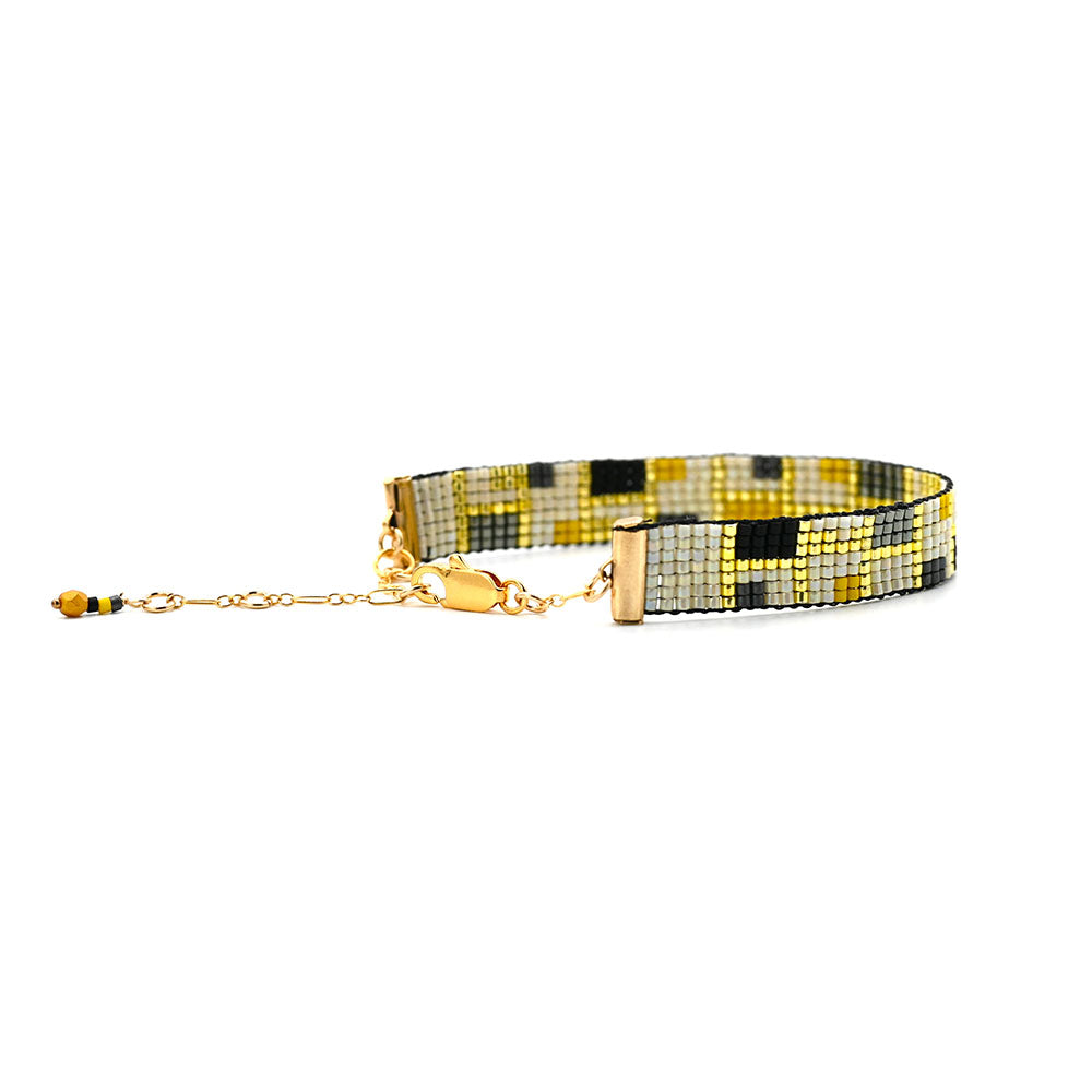 Naronna handmade woven Salma Bracelet with colourful pattern