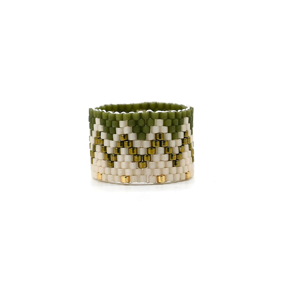 Naronna handmade woven Sam Ring with colourful pattern