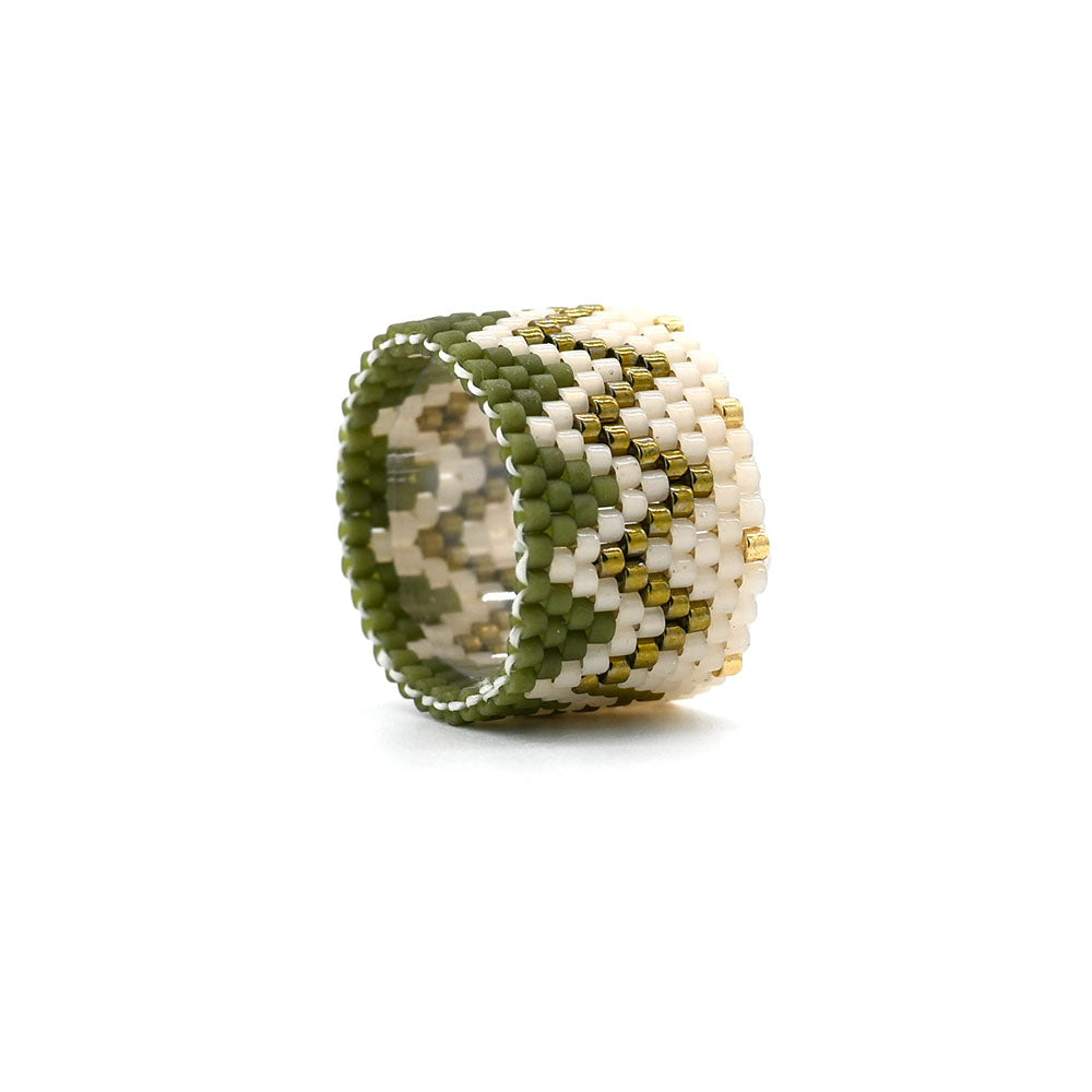 Naronna handmade woven Sam Ring with colourful pattern