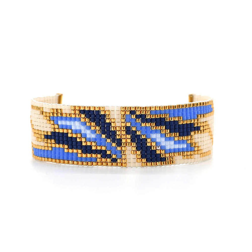 Naronna handmade woven Selene Bracelet with colourful pattern