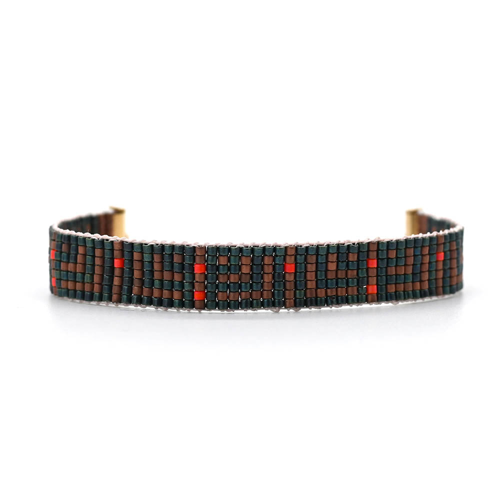 Naronna handmade woven Tatum Bracelet with colourful pattern