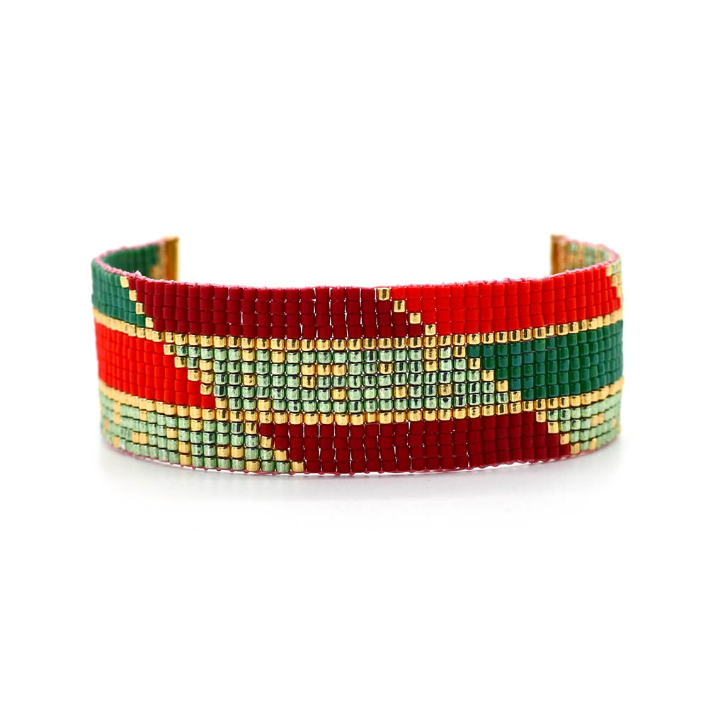 Naronna handmade woven Thea Bracelet with colourful pattern